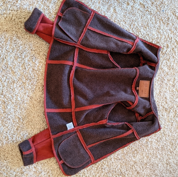 VTG Outback Trading Company Burgundy Fleece Lined Jacket - Picture 6 of 13